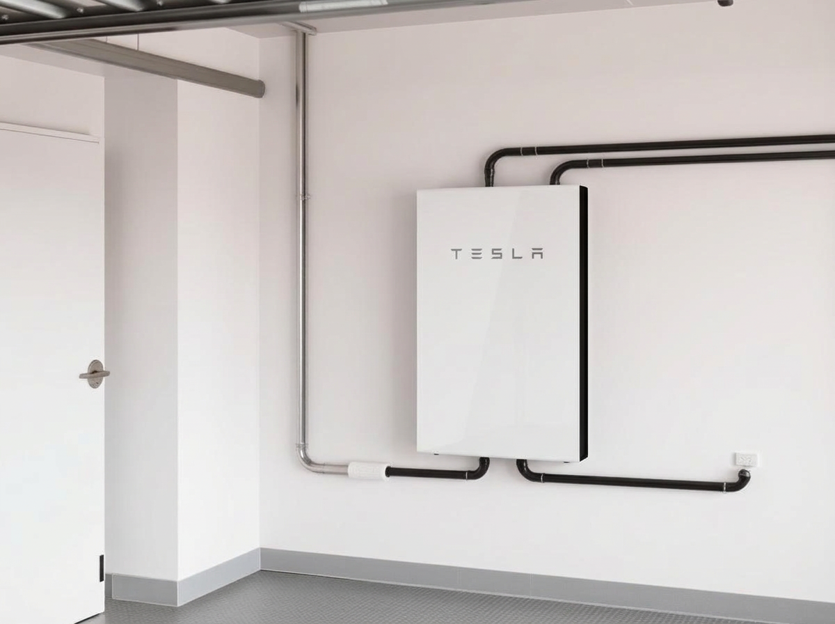Wall-mounted home battery storage unit